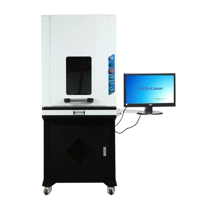 Máy khắc laser sợi quang Máy khắc mô hình kín để an toàn